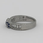 Blue Evil Eye Ring — 925 Sterling Silver