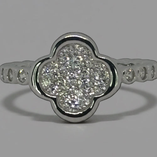 Clover Love Ring — 925 Sterling Silver