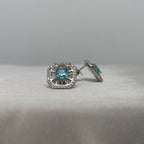 Moissanite Ciel Impérial Art Déco Stud Earrings — Sterling Silver
