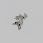 Ocean Soul — Dolphin Pavé Stud Earrings — 925 Sterling Silver