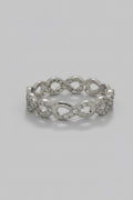Silvery Infinity Ring — 925 Sterling Silver