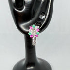 Virgin of Guadalupe Earrings – Multicolor Pink & Green / Aretes Virgen de Guadalupe – Multicolor Rosa y Verde