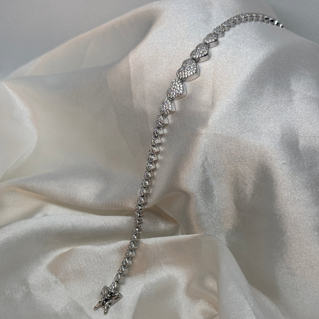 Infinite Love Tennis Bracelet — 925 Sterling Silver