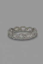Silvery Infinity Ring — 925 Sterling Silver