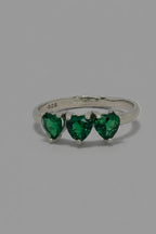 Anillo Corazones Verdes de Esperanza