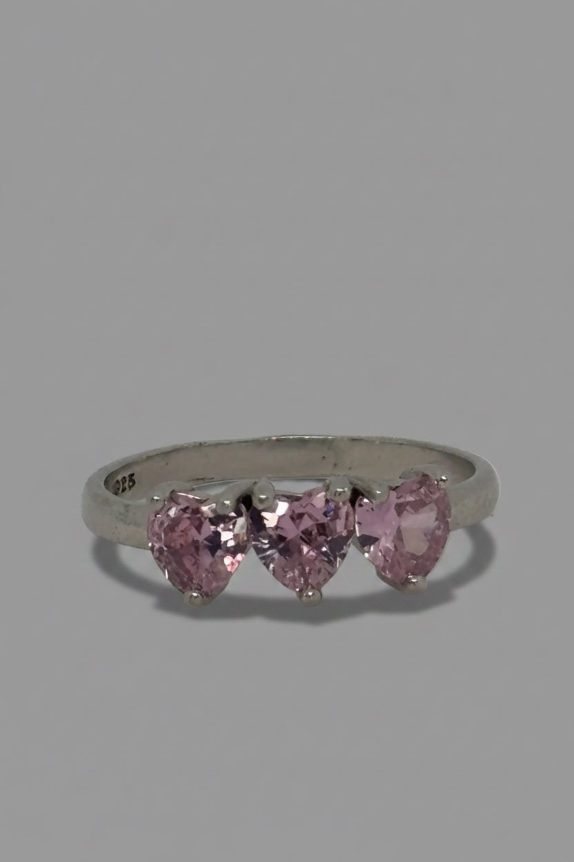 Triple Hearts Ring — 925 Sterling Silver