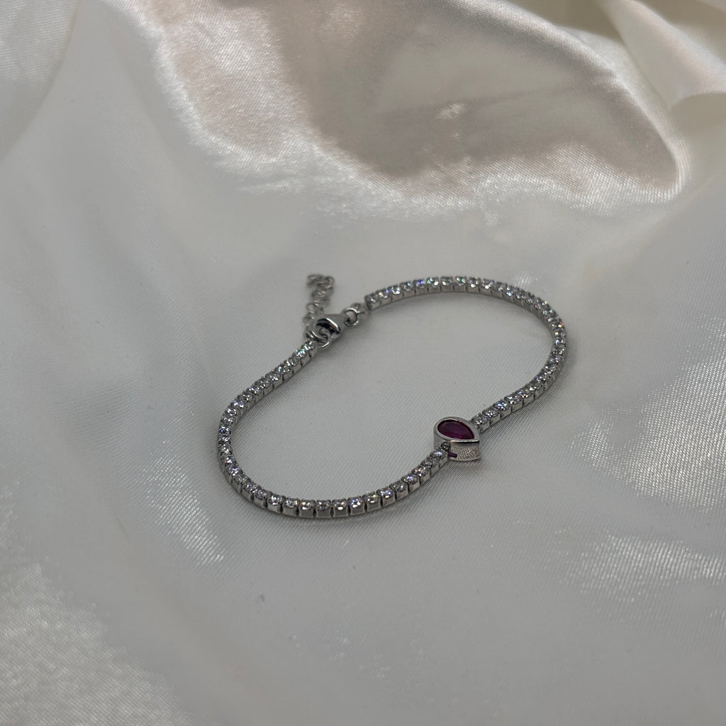 Pure Love Tennis Bracelet — 925 Sterling Silver