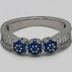 Blue Evil Eye Ring — 925 Sterling Silver