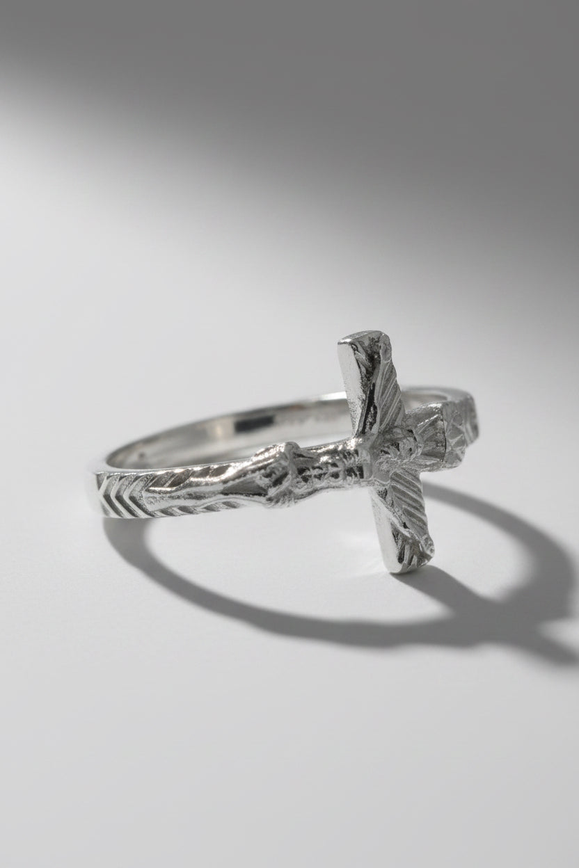 Christ Crucified Ring — 925 Sterling Silver