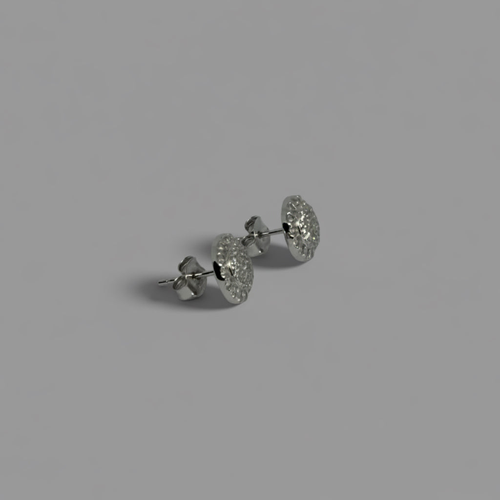 Liquid Light — Teardrop Eternity Stud Earrings — 925 Sterling Silver