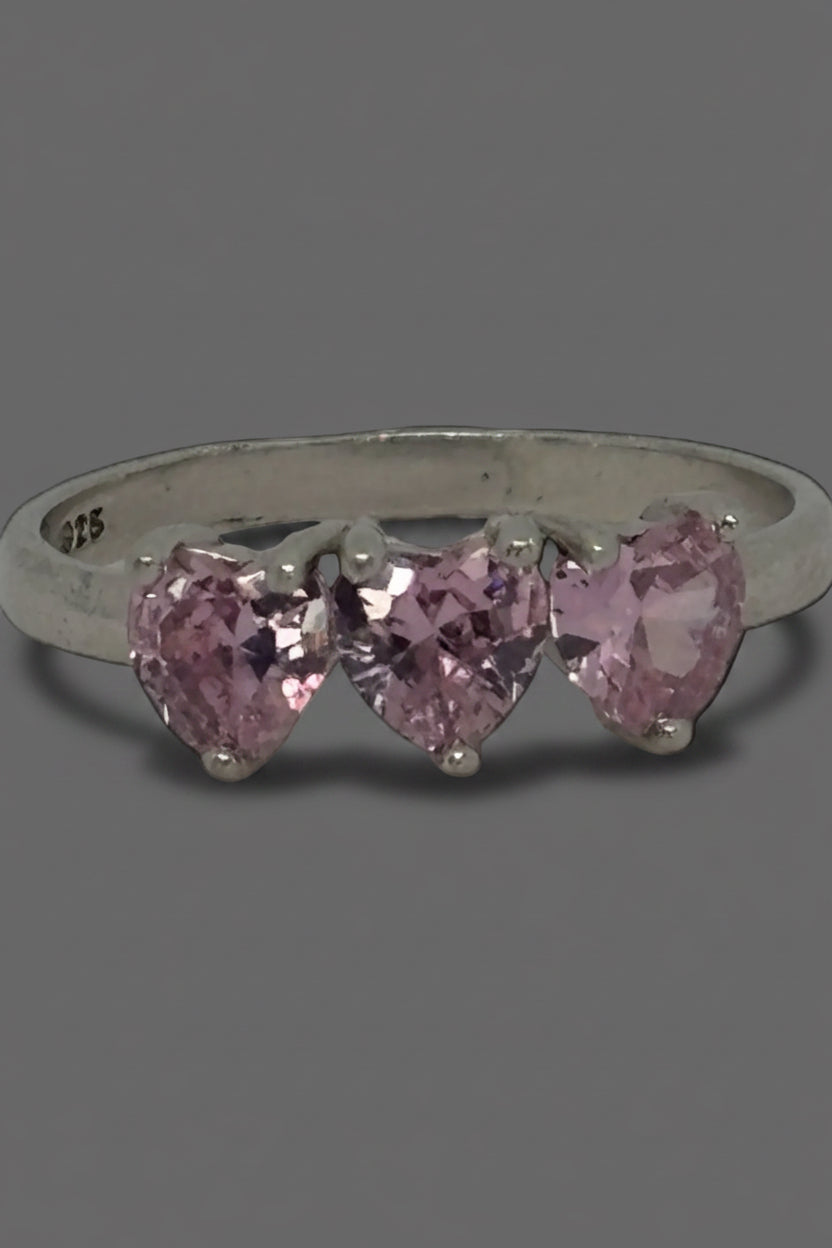 Triple Hearts Ring — 925 Sterling Silver