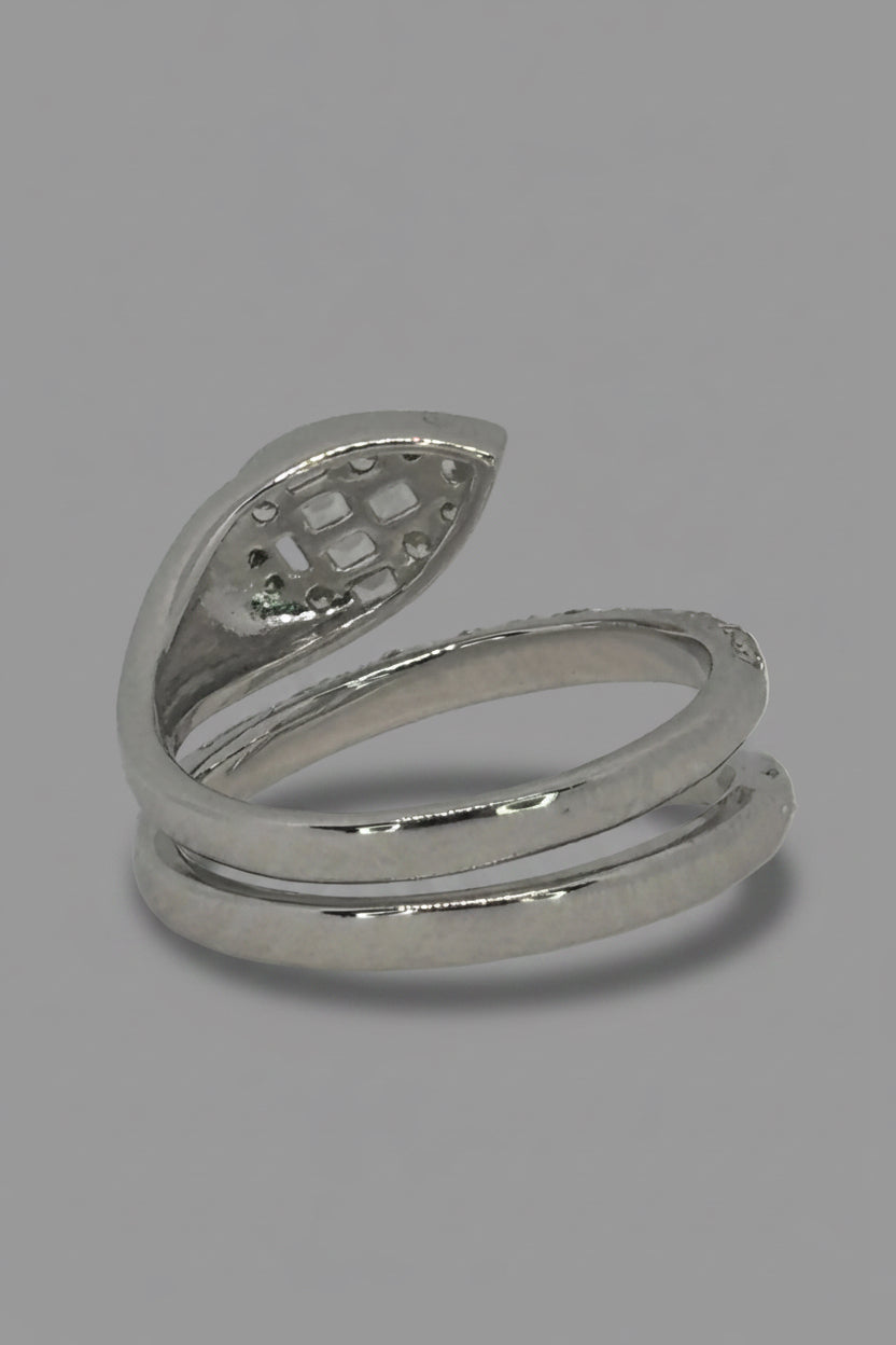 Silver Snake Power Ring — 925 Sterling Silver
