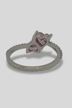 Pink Hearts Ring — 925 Sterling Silver