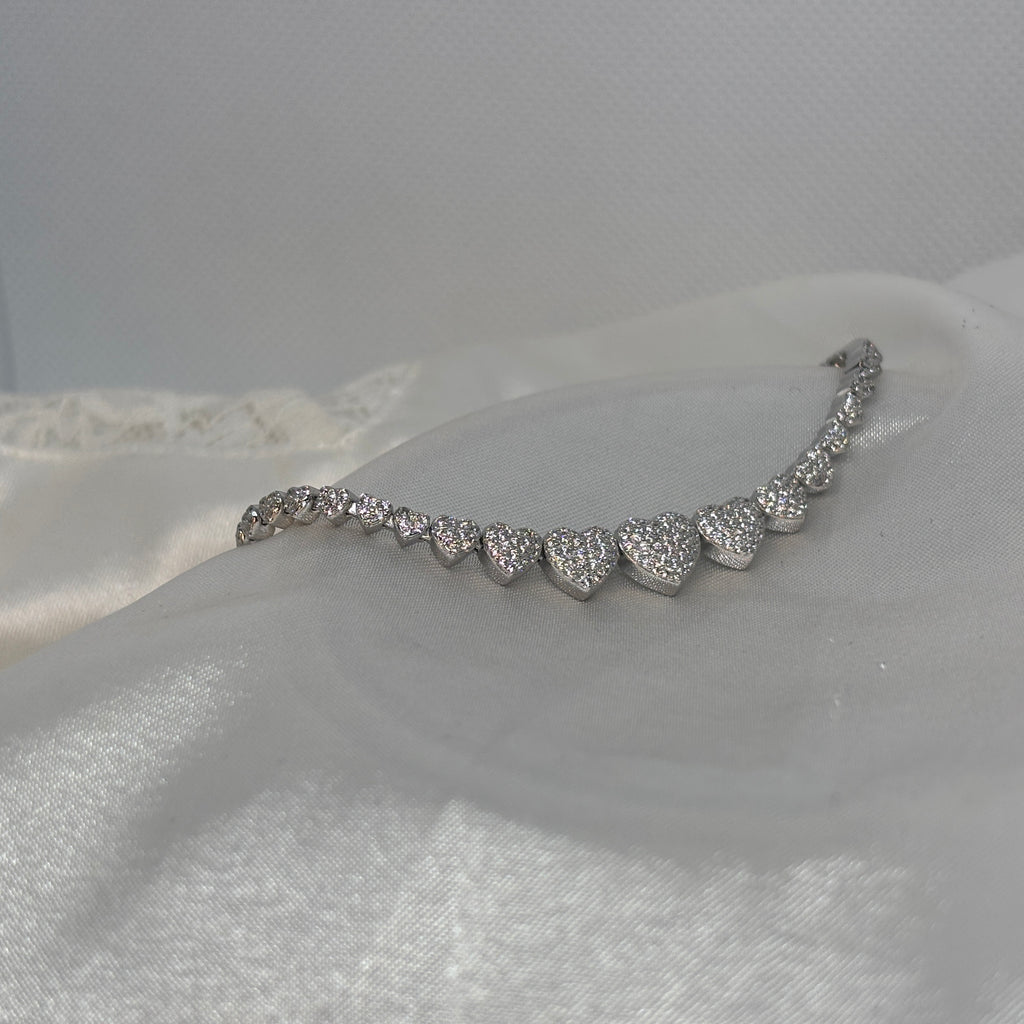 Infinite Love Tennis Bracelet — 925 Sterling Silver