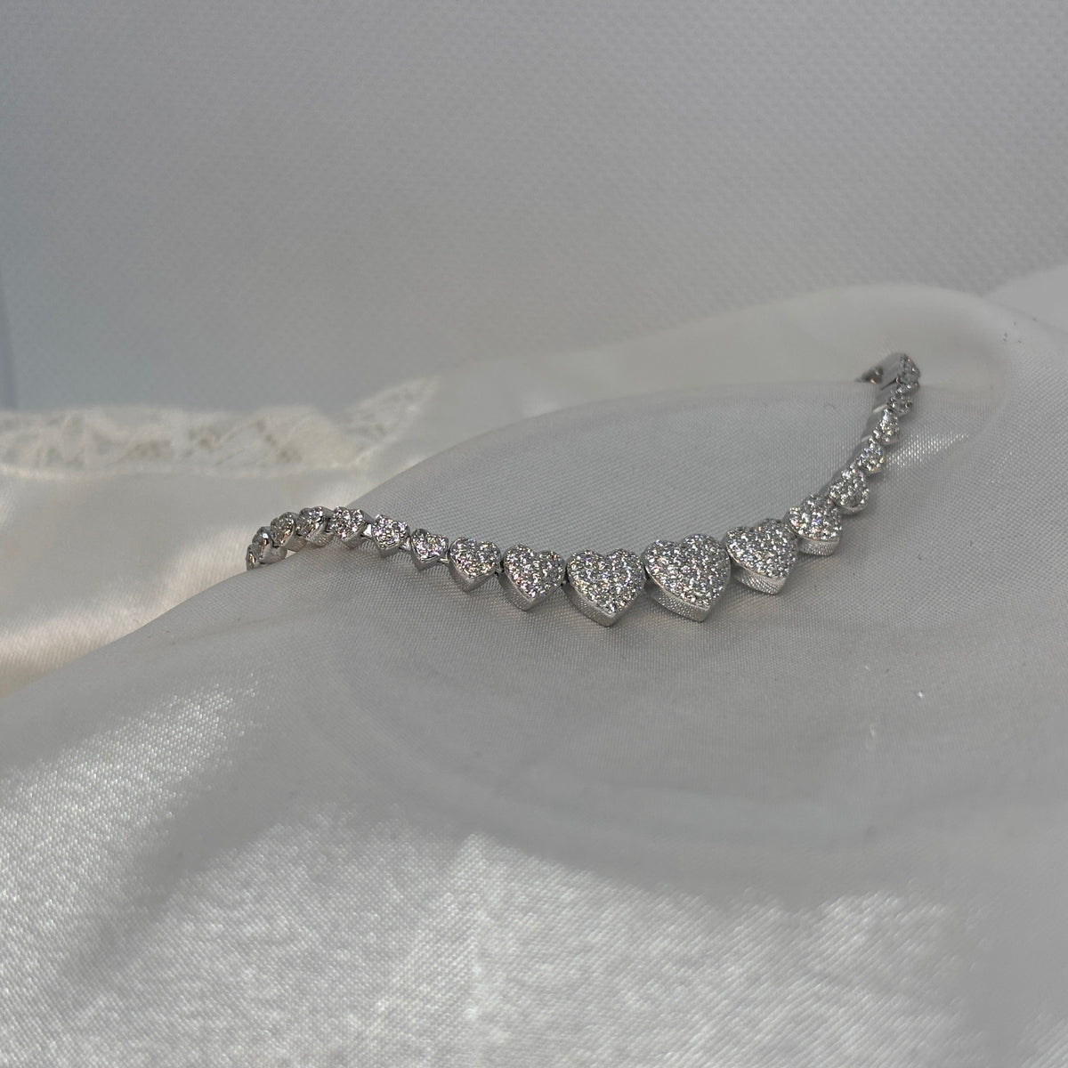 Infinite Love Tennis Bracelet — 925 Sterling Silver