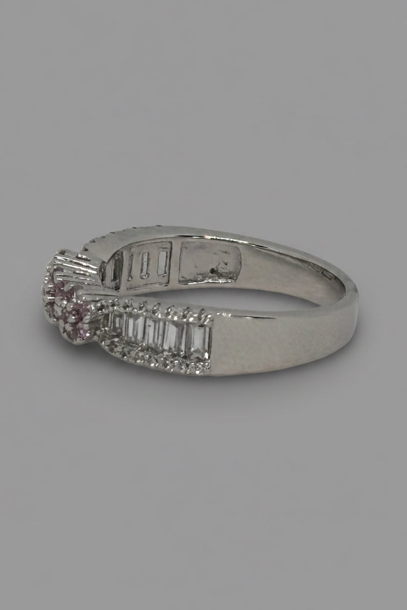 Little Pink Eyes Ring — 925 Sterling Silver