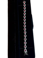 Ruby Tears Bracelet — 925 Sterling Silver
