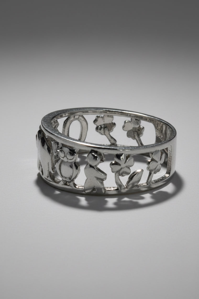 Protection Mantra Ring — 925 Sterling Silver