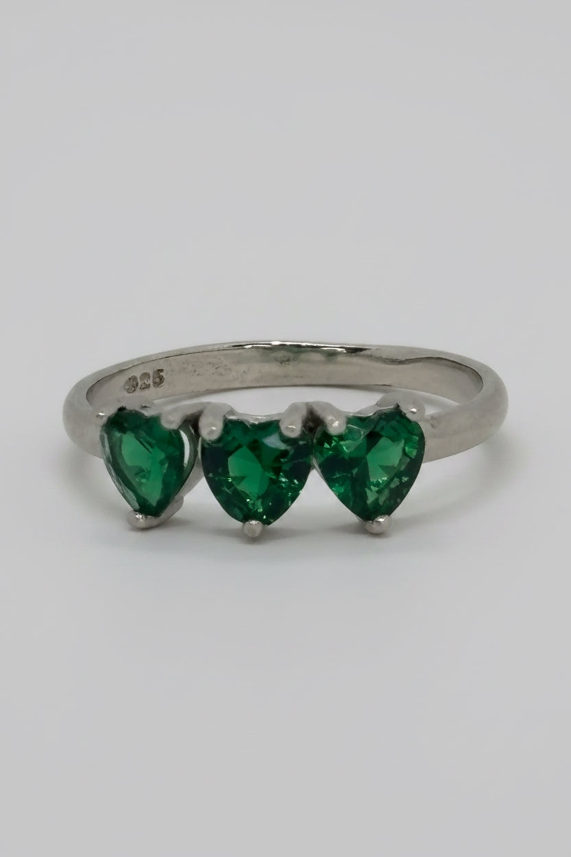 Anillo Corazones Verdes de Esperanza