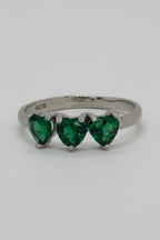 Anillo Corazones Verdes de Esperanza