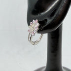 Virgin of Guadalupe Earrings – Pink & Crystal / Aretes Virgen de Guadalupe – Rosa y Cristal