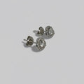 Heartbeat Luxe — Heart Halo Stud Earrings — 925 Sterling Silver