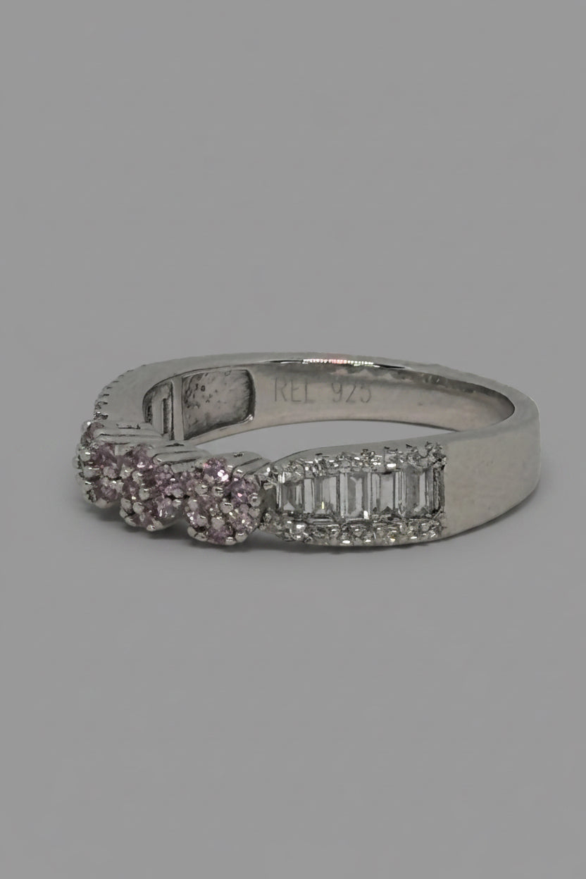 Little Pink Eyes Ring — 925 Sterling Silver