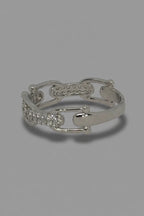 Minimalist Chain Ring — 925 Sterling Silver