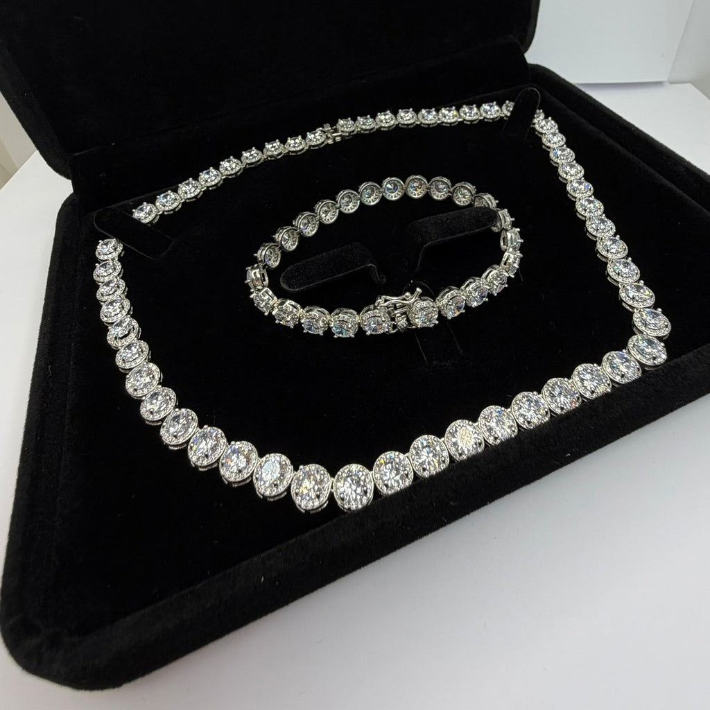 Crystal Ice Gala Set — 925 Sterling Silver