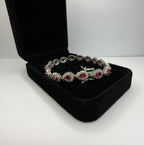 Ruby Tears Bracelet — 925 Sterling Silver