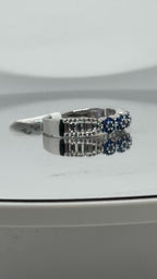 Blue Evil Eye Ring — 925 Sterling Silver