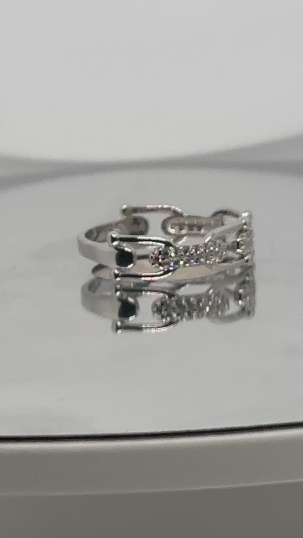 Minimalist Chain Ring — 925 Sterling Silver