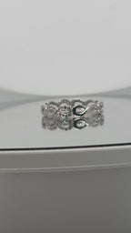 Silvery Infinity Ring — 925 Sterling Silver