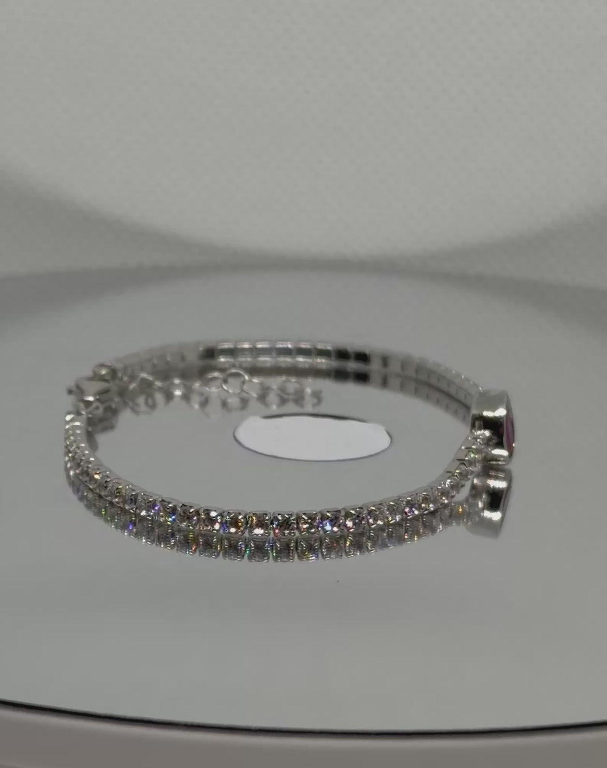 Pure Love Tennis Bracelet — 925 Sterling Silver