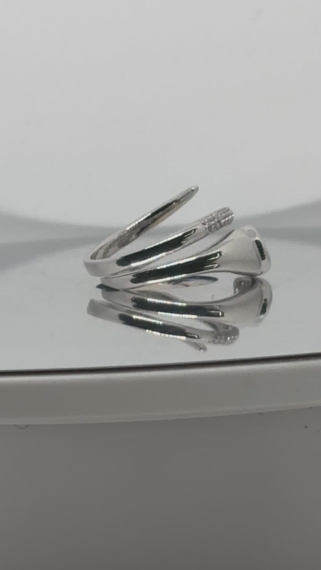Silver Snake Power Ring — 925 Sterling Silver
