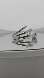 Silver Snake Power Ring — 925 Sterling Silver
