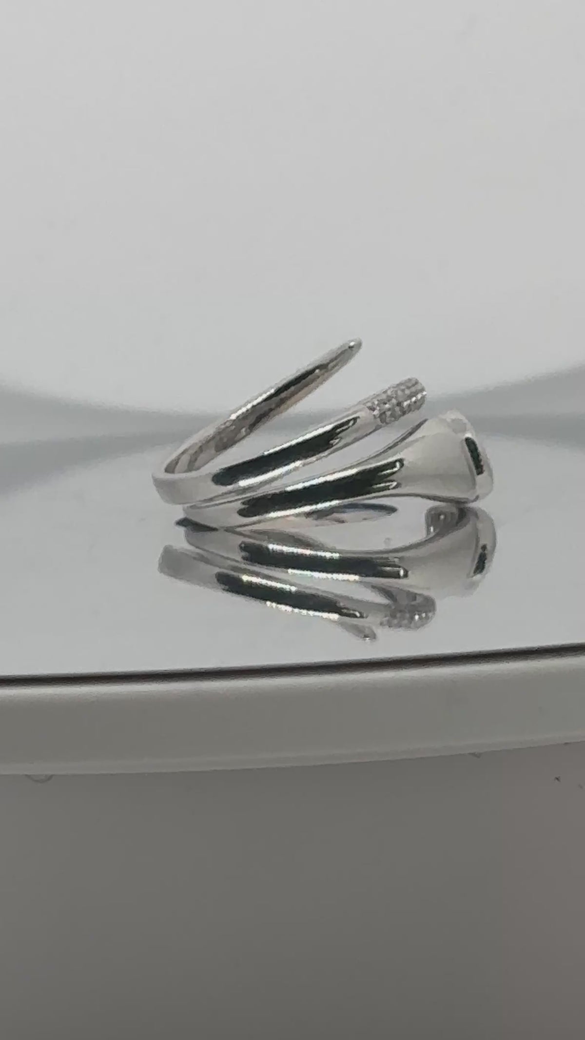 Silver Snake Power Ring — 925 Sterling Silver